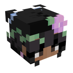 Black skin: head render