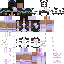 Black skin: raw texture render