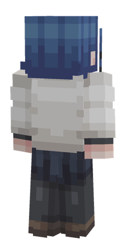 Black skin: body, back render