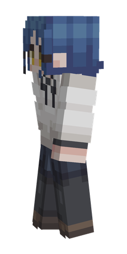 Black skin: body, left side render