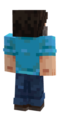 Blue skin: body, back render