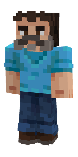 Blue skin: body, front render