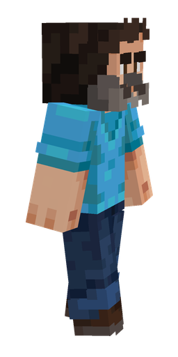 Blue skin: body, right side render