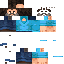 Blue skin: raw texture render