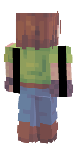 Blue skin: body, back render