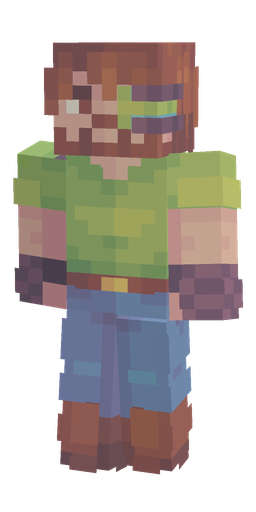 Blue skin: body, front render