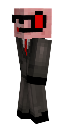 Black skin: body, left side render
