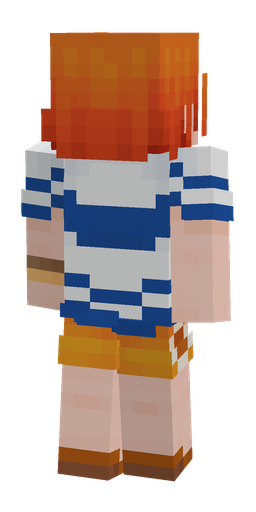 Blue skin: body, back render