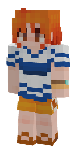 Blue skin: body, front render