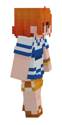 Blue skin: body, right side render
