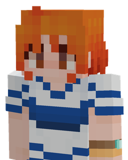 Blue skin: bust render