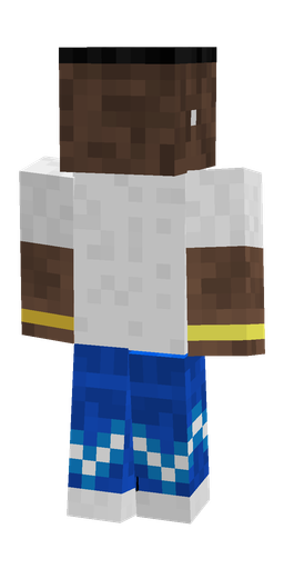 Blue skin: body, back render