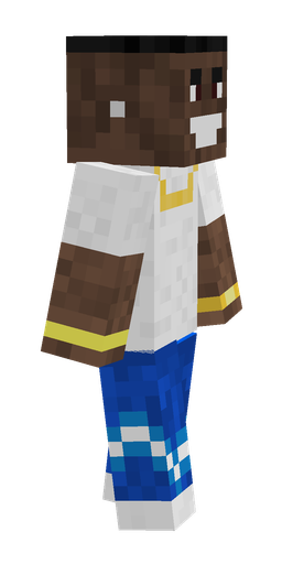 Blue skin: body, right side render