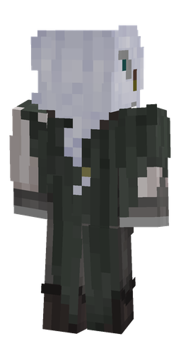Black skin: body, back render