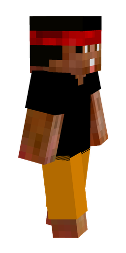 Black skin: body, right side render