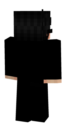 Black skin: body, back render
