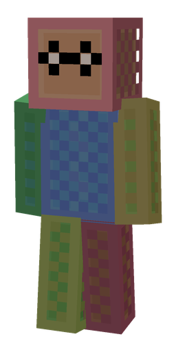 Blue skin: body, front render
