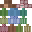 Blue skin: raw texture render