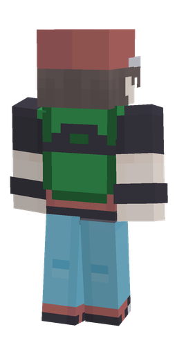 Black skin: body, back render