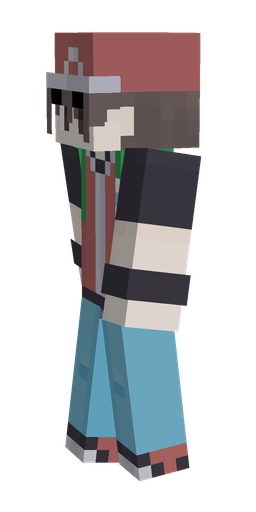 Black skin: body, left side render