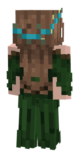 Brown skin: body, back render