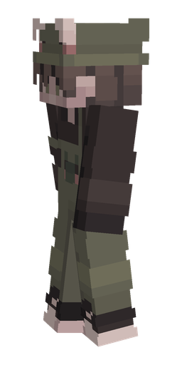 Black skin: body, left side render