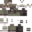 Black skin: raw texture render