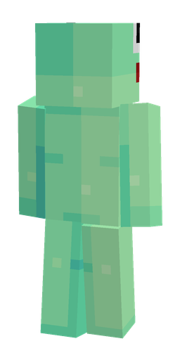 Green skin: body, back render