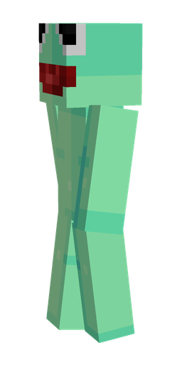 Green skin: body, left side render