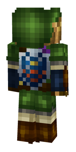 Black skin: body, back render