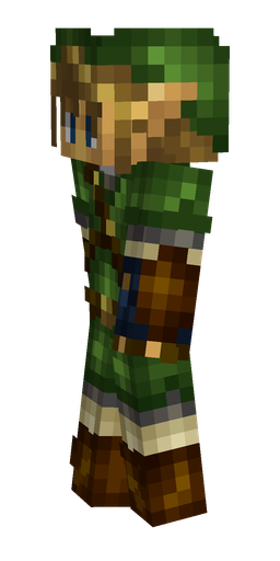 Black skin: body, left side render