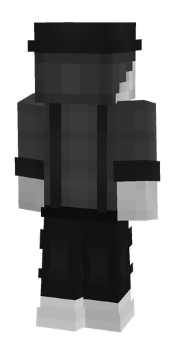 Black skin: body, back render