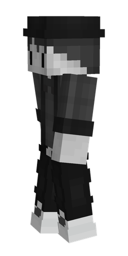 Black skin: body, left side render