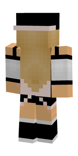 Black skin: body, back render