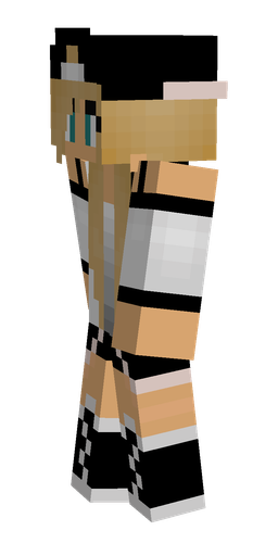 Black skin: body, left side render