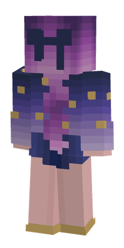 Blue skin: body, back render