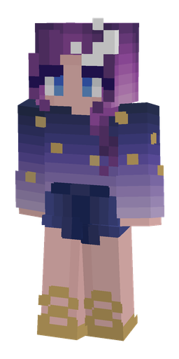 Blue skin: body, front render