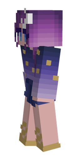 Blue skin: body, left side render