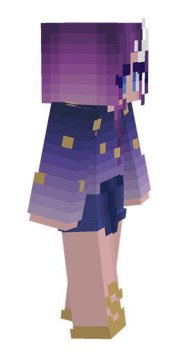 Blue skin: body, right side render