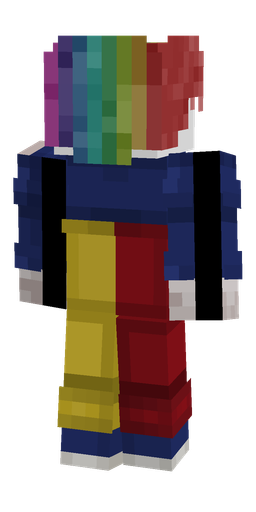 Blue skin: body, back render