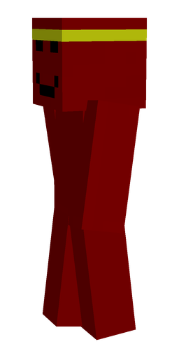 Red skin: body, left side render