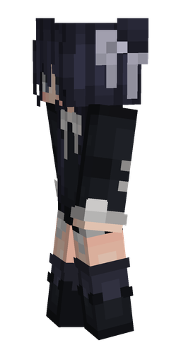 Black skin: body, left side render