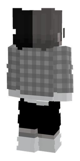 Black skin: body, back render