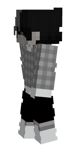 Black skin: body, left side render