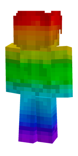Blue skin: body, back render