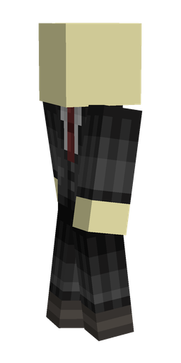 Black skin: body, left side render