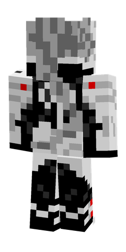 Black skin: body, back render