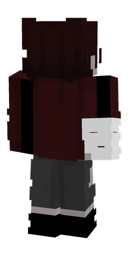 Black skin: body, back render