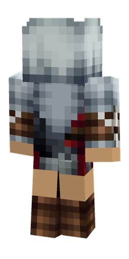 Blue skin: body, back render