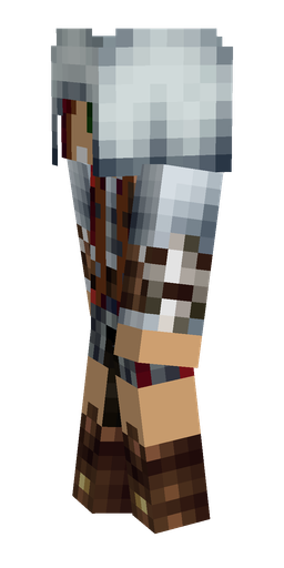 Blue skin: body, left side render